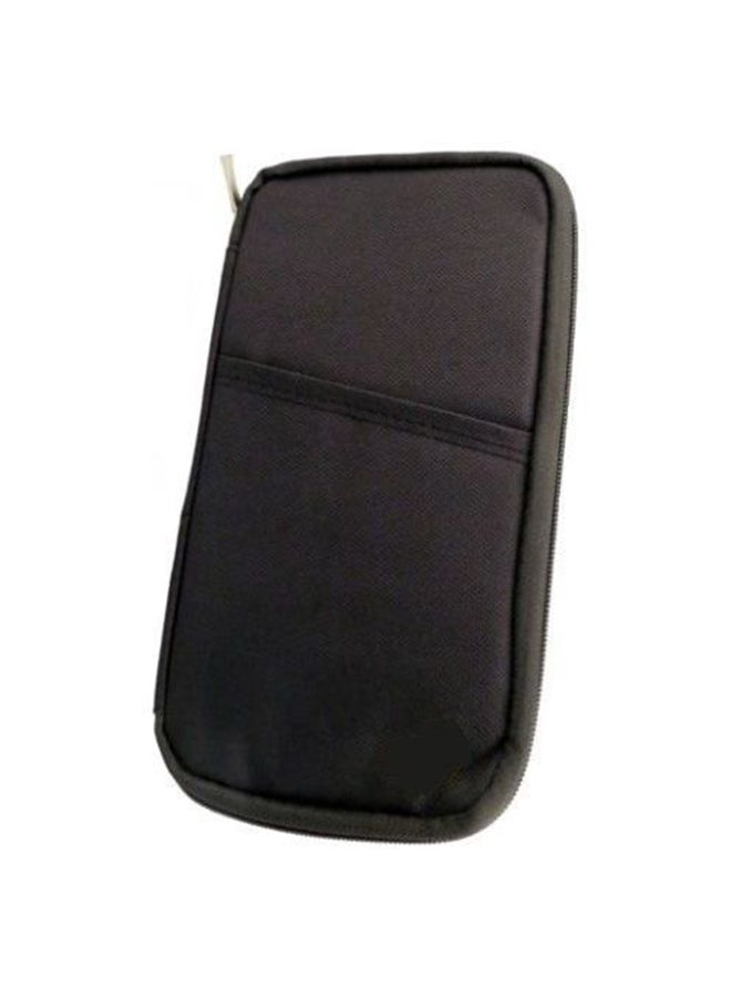 Black Multi Pockets Wallet Purse Holder Case Document Travel Bag For Cell Passport Credit Card Cash  - Image 1