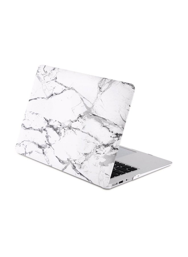 Soft Touch Rubber Coated Folio Hard Case Cover For Apple MacBook 11.6-Inch White  - Image 1