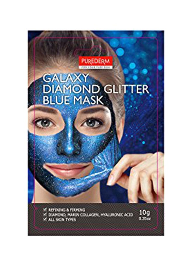 Purederm Galaxy Diamond Glitter Peel-Off Blue Mask/ Korean Beauty - Image 1