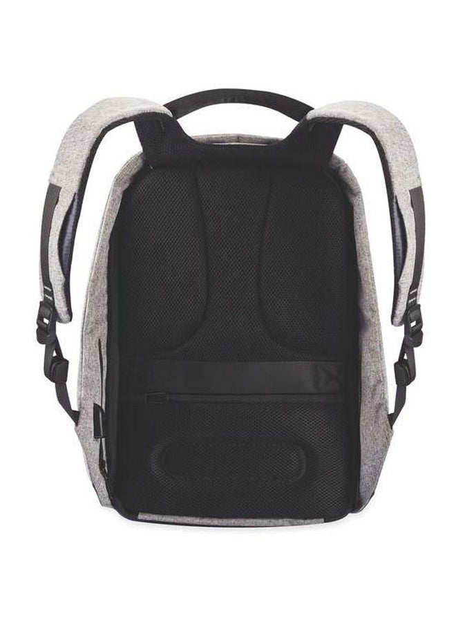 ريمان حقيبة ظهر للكمبيوتر المحمول مقاومة للماء مزودة بمنفذ USB للشحن ومنفذ لسماعة الرأس رمادي/أسود - Image 2