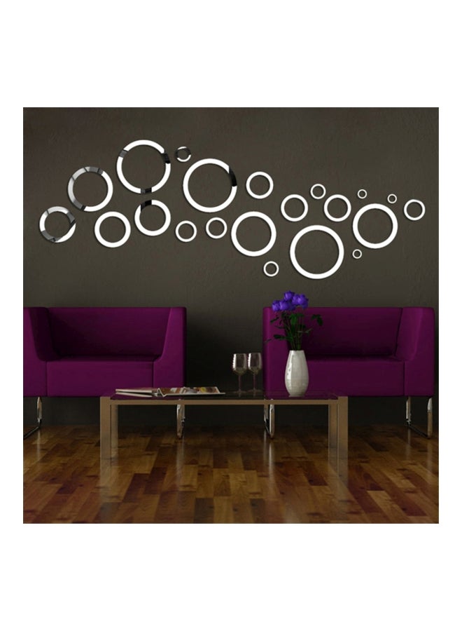 شاربدو ملصق حائط مزخرف فضي 35x70سم - Image 2