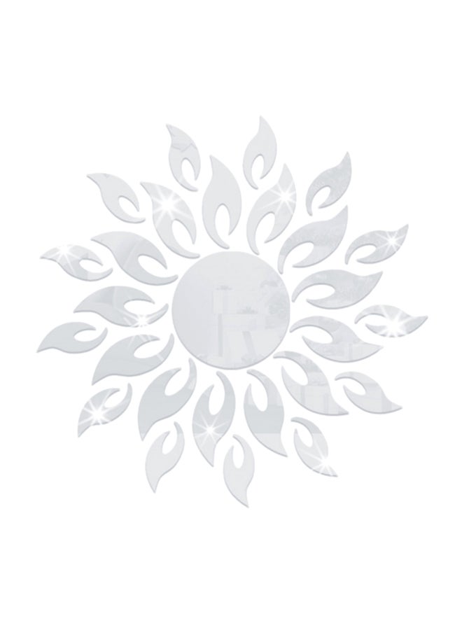 Sharpdo Decorative Wall Art Sticker Silver 50 x 50cm - Image 1