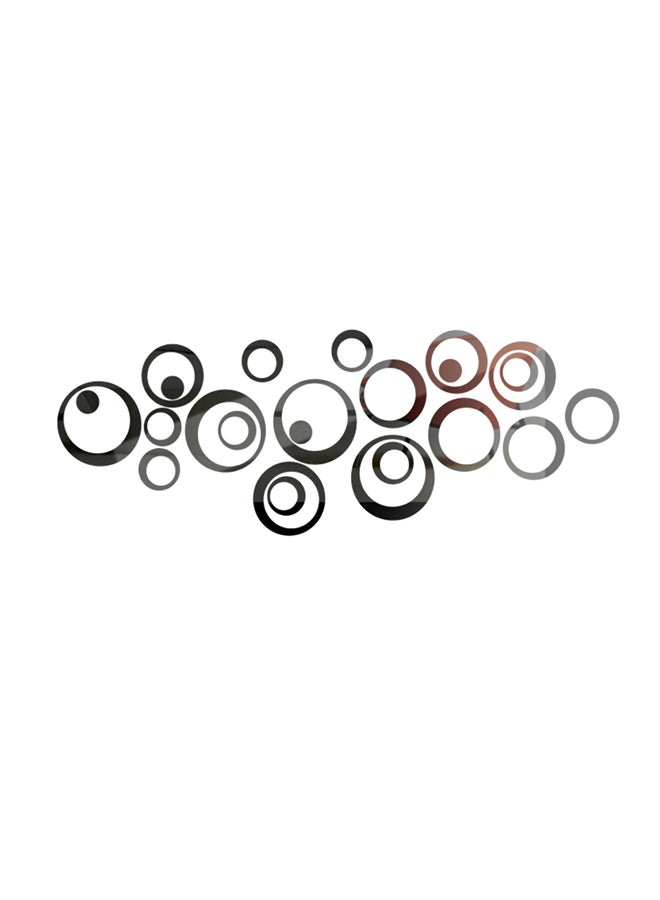 شاربدو ملصق جداري بنمط مرآة أسود - Image 1