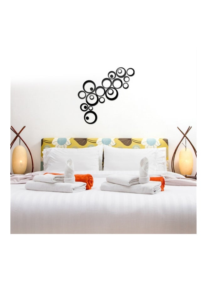 شاربدو ملصق جداري بنمط مرآة أسود - Image 4