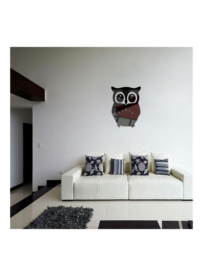 Sharpdo Owl Shaped Decorative Wall Art Sticker Black 21 x 15cm - Image 2