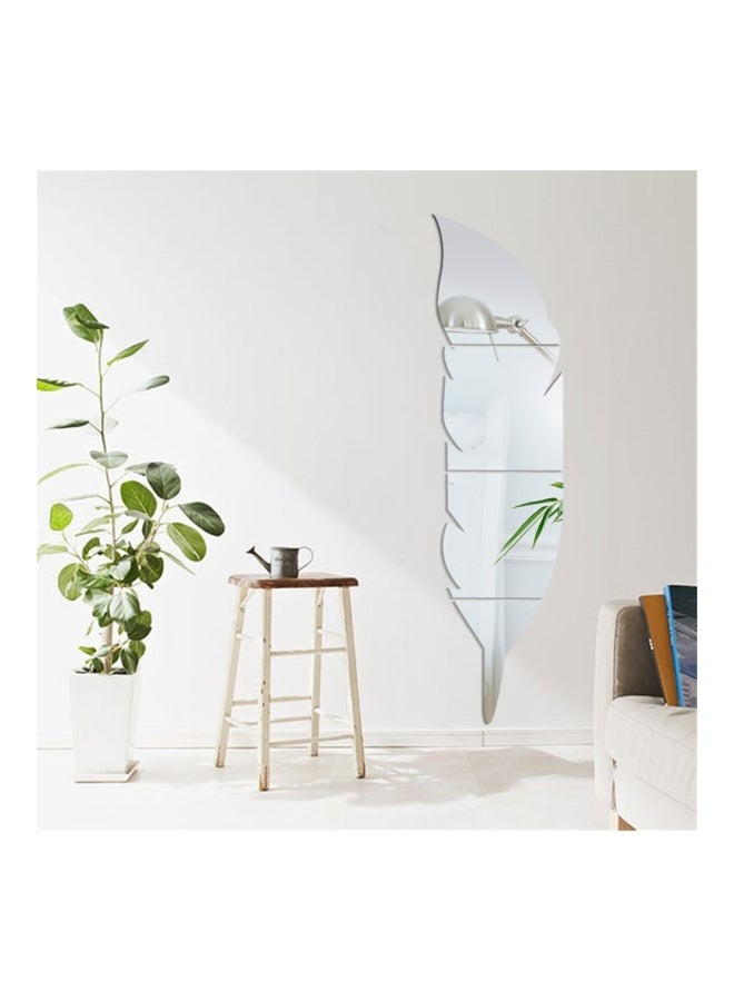 Sharpdo Mirror Style Acrylic Wall Sticker Silver 120x30centimeter - Image 3