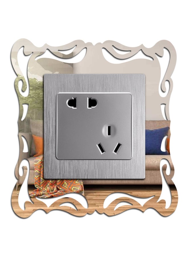 Sharpdo Modern Style Decorative Switch Sticker silver 20 x 20cm - Image 4