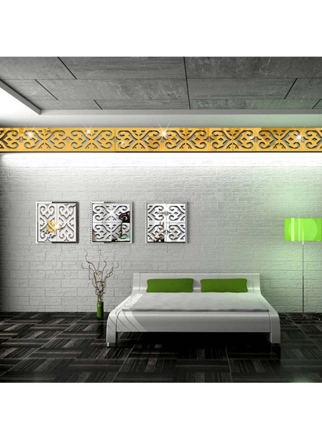 Sharpdo 2-Piece Decorative Wall Art Sticker Set Gold - Image 3