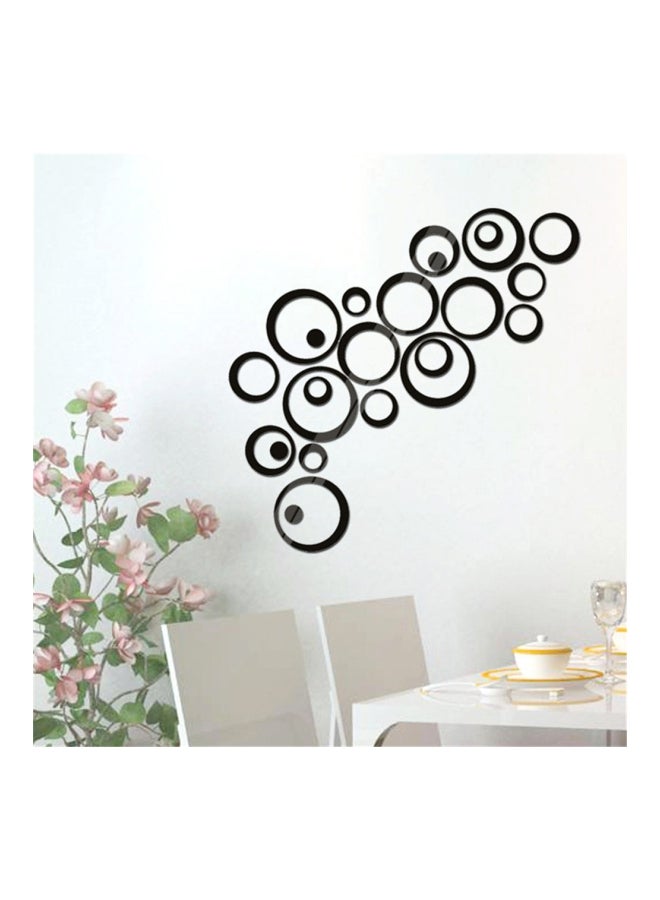 شاربدو ملصق جداري بنمط مرآة أسود - Image 5