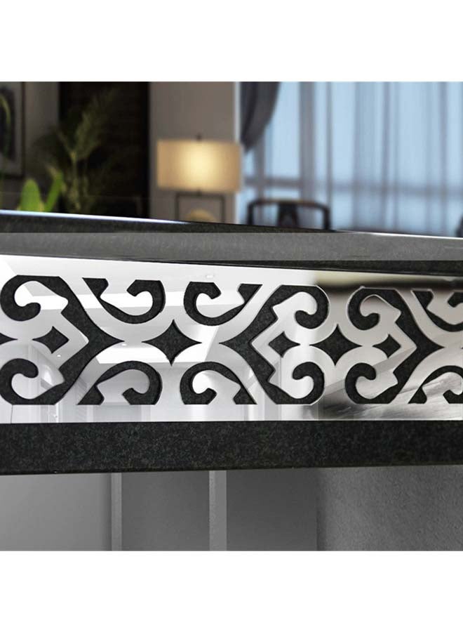 شاربدو ملصق جداري بنمط مرآة فضي Square 10x10سم - Image 2