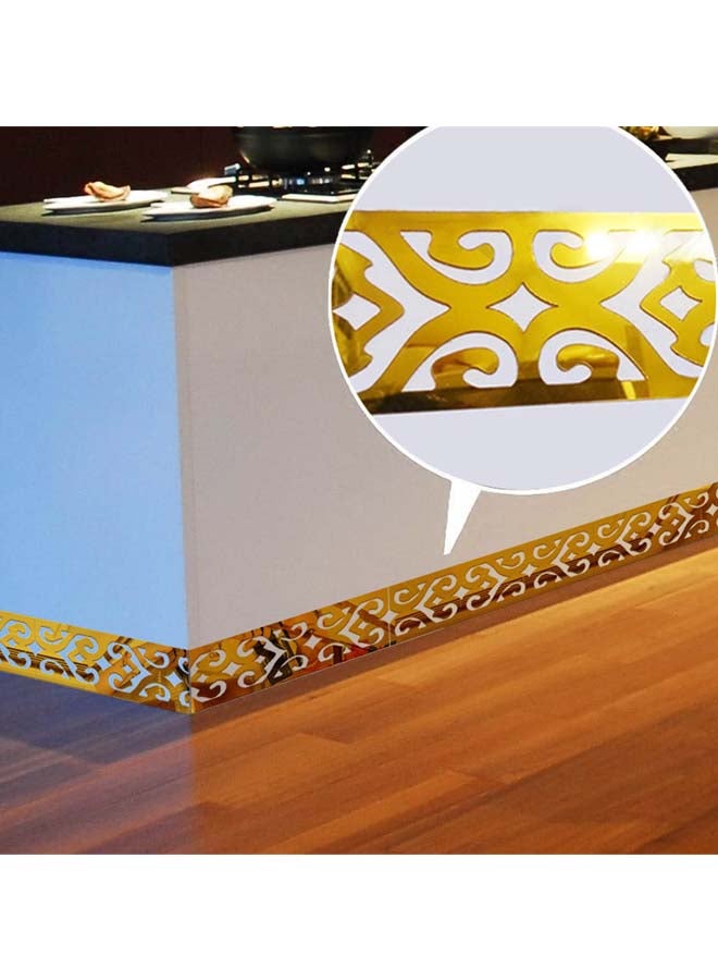 Sharpdo 2-Piece Decorative Wall Art Sticker Set Gold - Image 5