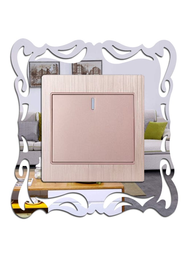 Sharpdo Modern Style Decorative Switch Sticker silver 20 x 20cm - Image 3