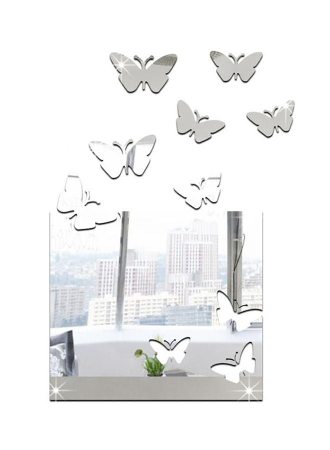 شاربدو ملصق جداري فني للزينة فضي 43 x 28سم - Image 1