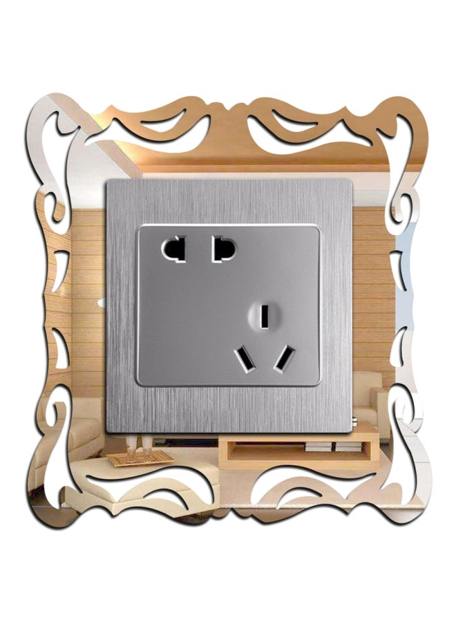Sharpdo Modern Style Decorative Switch Sticker silver 20 x 20cm - Image 2