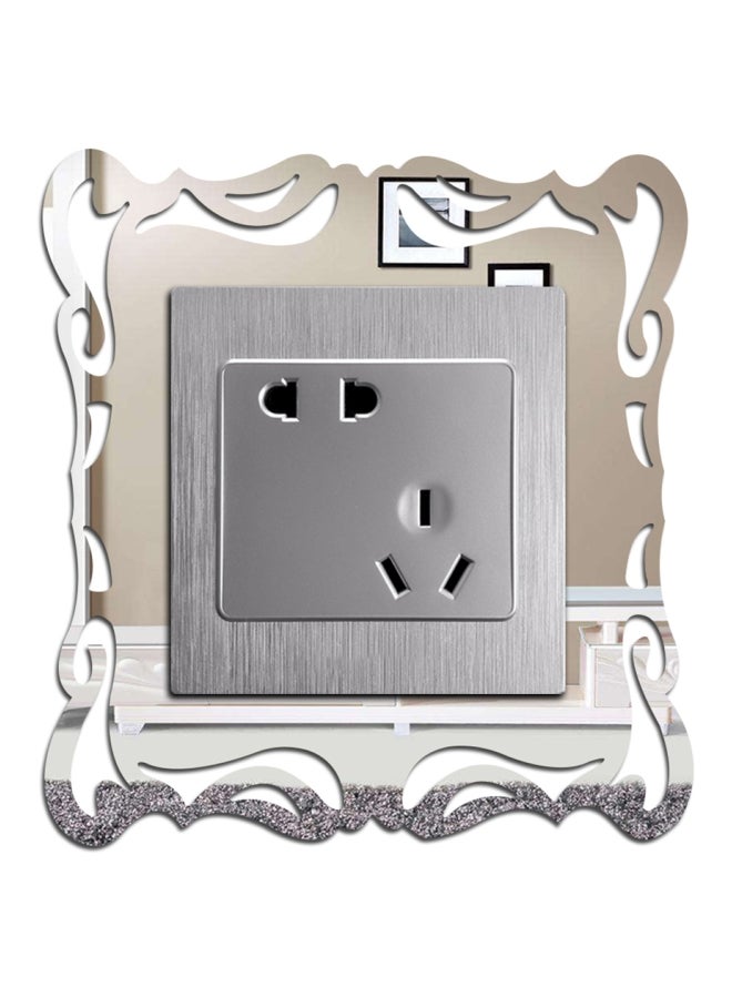Sharpdo Modern Style Decorative Switch Sticker silver 20 x 20cm - Image 5