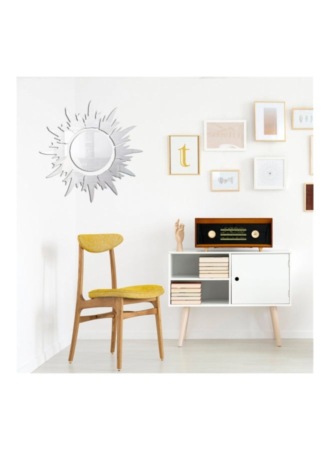 شاربدو ملصق جداري بتصميم عاكس على شكل الشمس فضي 50x50Ø³Ù†ØªÙŠÙ…ØªØ± - Image 3