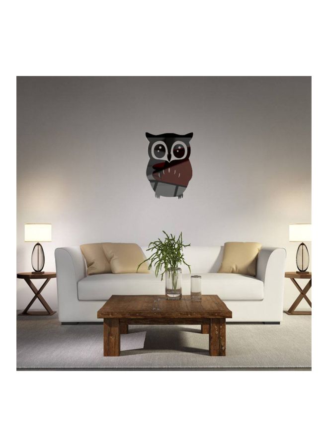 Sharpdo Owl Shaped Decorative Wall Art Sticker Black 21 x 15cm - Image 3