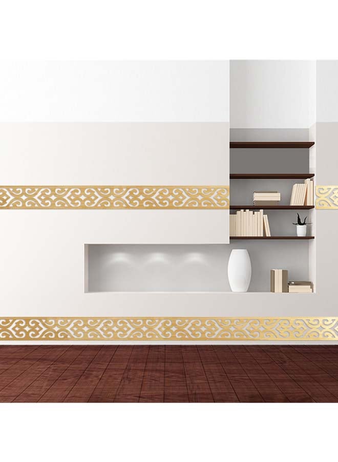 Sharpdo 2-Piece Decorative Wall Art Sticker Set Gold - Image 2