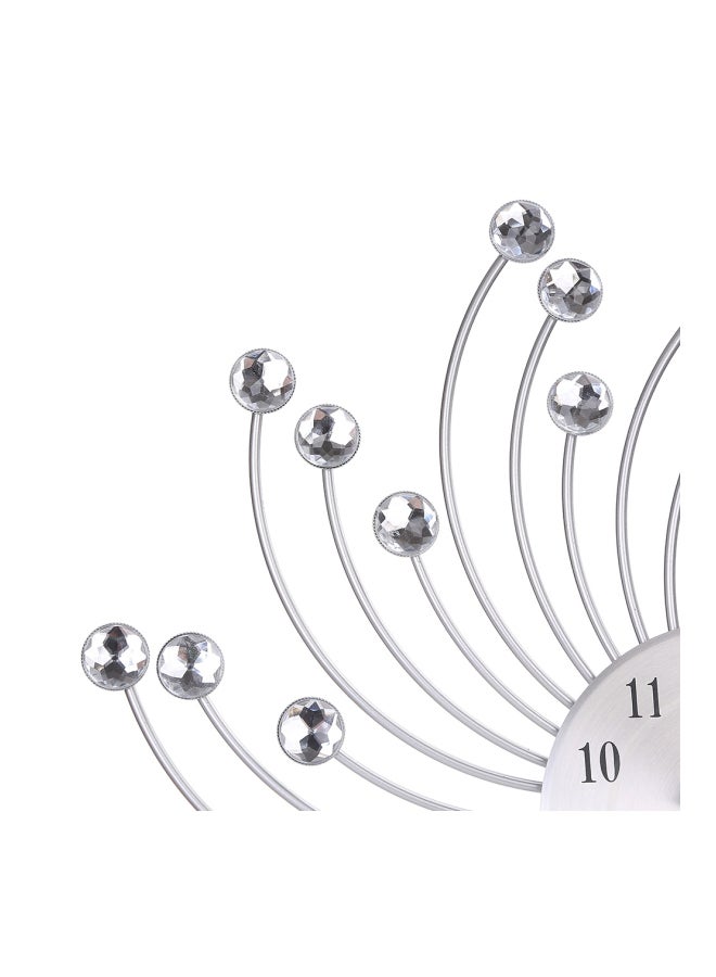 شاربدو ساعة حائط هوريكان فضي 33 x 10سم  - Image 4