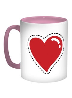 Heart Printed Coffee Mug Pink/White/Red