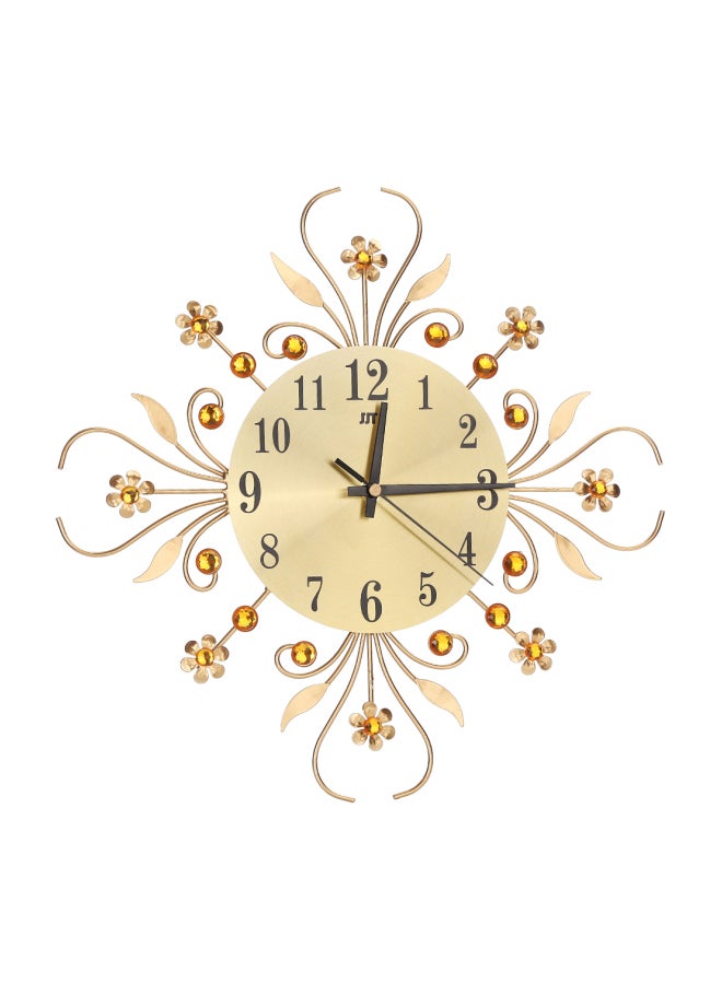 شاربدو ساعة حائط للزينة بتصميم عصري مثقب ذهبي - Image 1