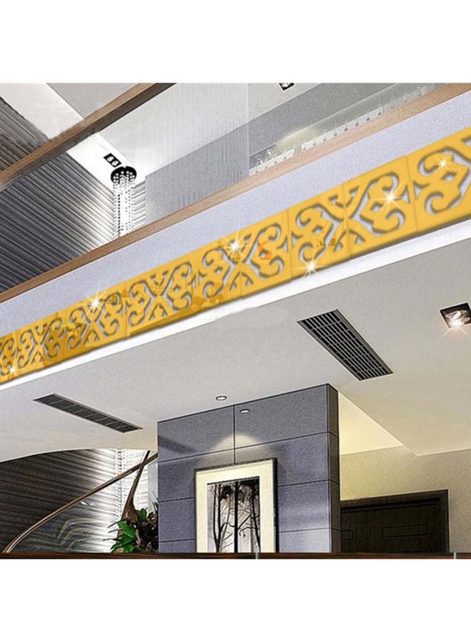 Sharpdo 2-Piece Decorative Wall Art Sticker Set Gold - Image 4