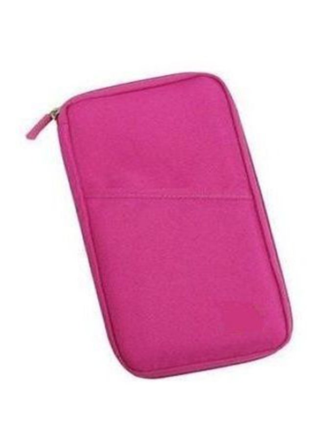Pink Multi Pockets Wallet Purse Holder Case Document Travel Bag For Passport Credit Id Card Cash  - Image 1