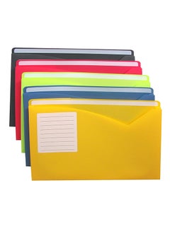 C-Line C-Line Write-On Poly File Jackets, Letter Size, Expands 1 Inch, Assorted Colors, 10 Per Pack (63160) 