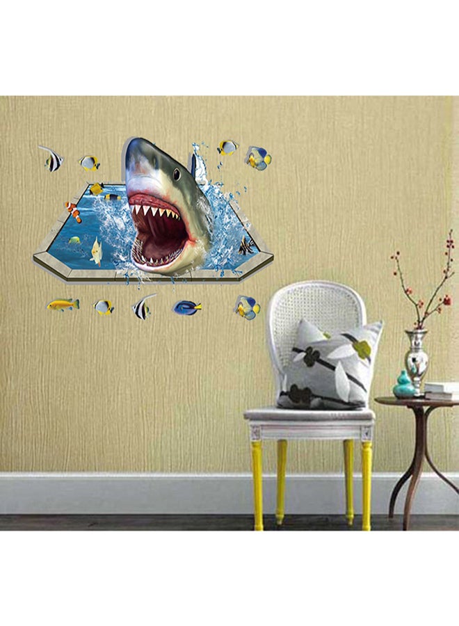Sharpdo 3D Ocean Creature Wall Sticker Multicolour 18 x 18cm