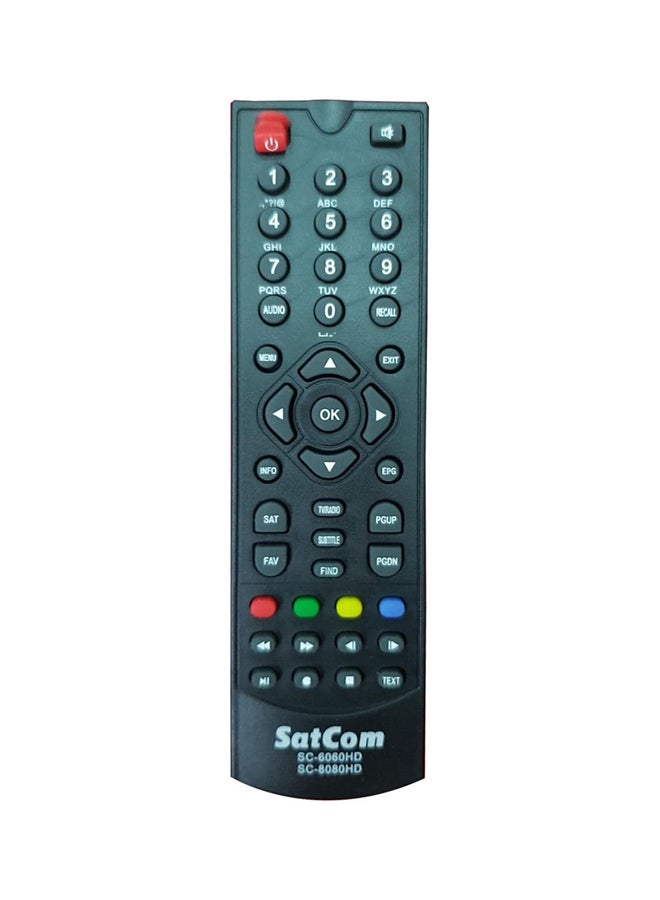 HAPPY CITY ELECTRONICS Remote Control For Satcom Receiver Black 