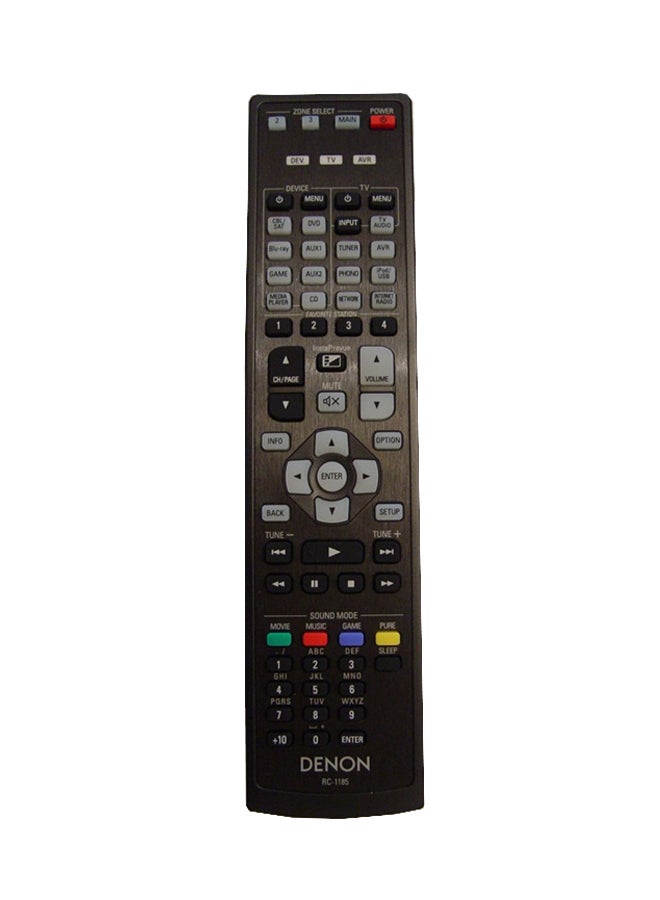 DENON - Remote Control For AVR-X4000 Receiver Black - Image 1