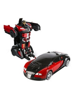 Remote Control Transforming Robot Bugatti Car