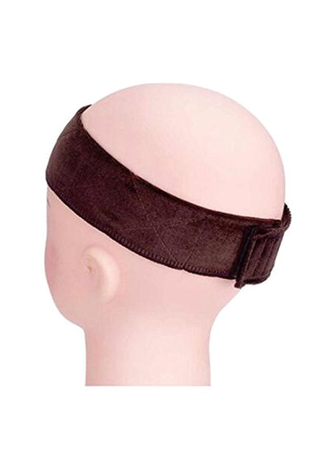 قطعتان من ربطة رأس مطاطية مخملية مناسبة لتثبيت الشعر المستعار وقابلة للتعديل