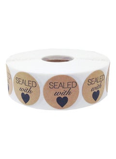 InStockLabels.com 500 Round Labels With Heart Stickers 