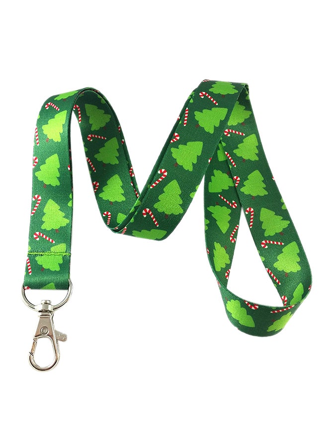 Christmas Tree & Candy Cane Print Lanyard Key Chain Id Badge Holders - v1554898863/N21900609A_1