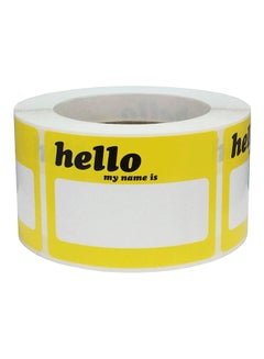 InStockLabels.com 500 Labels Hello Name Tag Stickers 