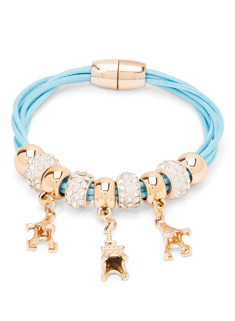 Shining Jewel - Pandora style Eiffel Tower Charm Bracelet - Image 1