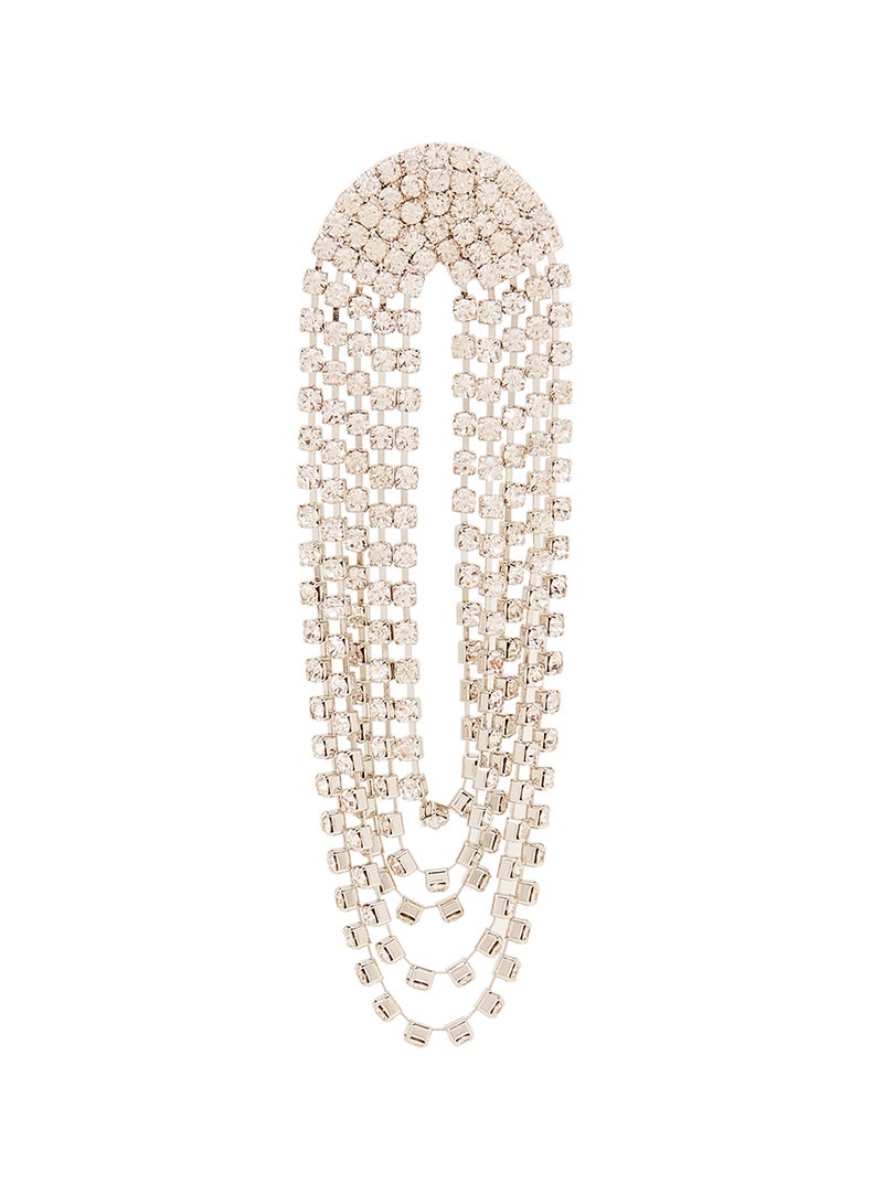 FOREVER 21 Rhinestone Studded Layered Drop Earrings  - Image 2