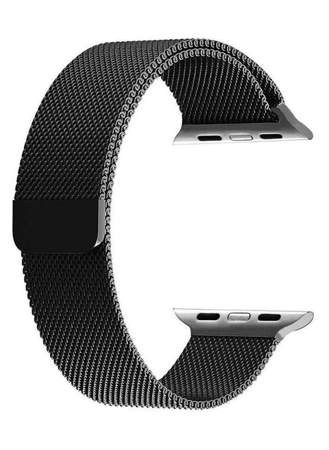 Replacement Stainless Steel Band For Apple Watch Series 4/3/2/1 42-44mm Black
