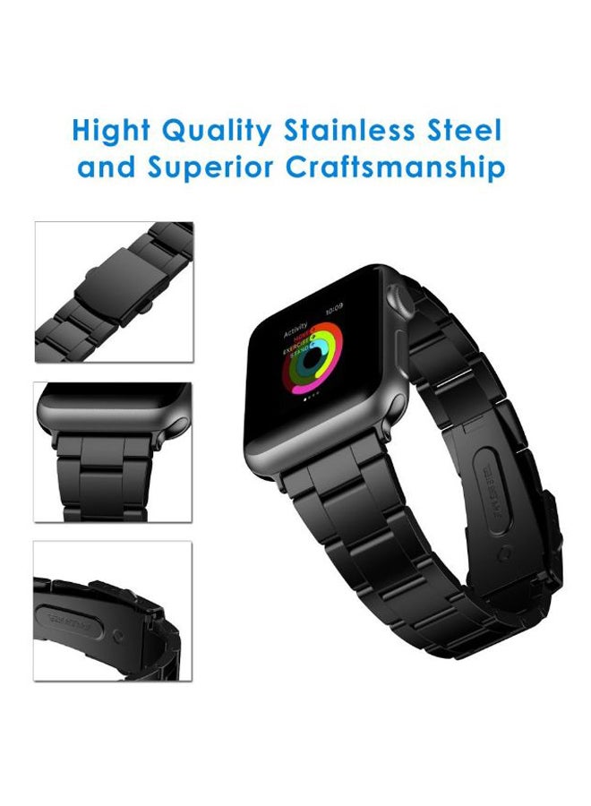 365dealz Replacement Band For Apple Watch Series 3/2/1 38mm Black  - Image 3