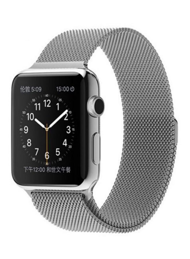 365dealz - Replacement Band For Apple Watch Series 3/2/1 42mm Silver - Image 1