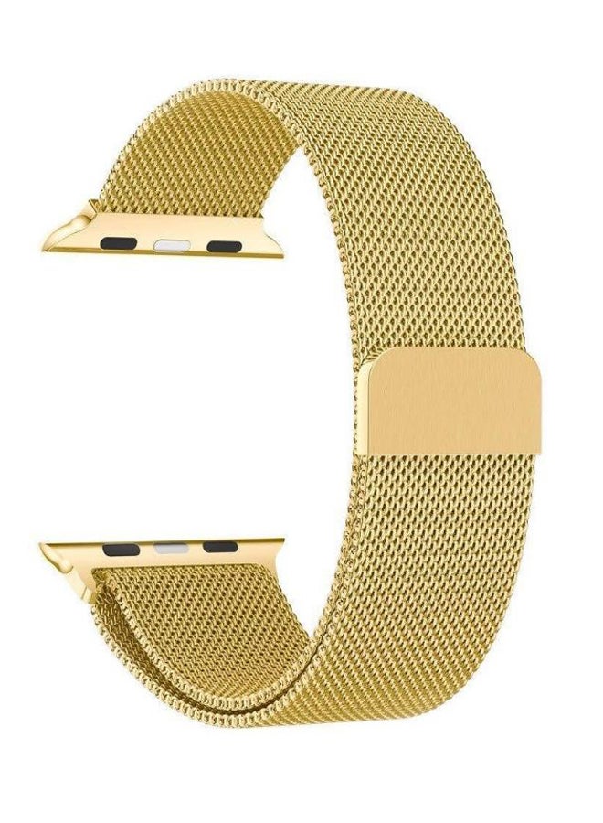 365dealz Replacement Band For Apple Watch Series 4/3/2/1 42-44mm Gold - Image 1