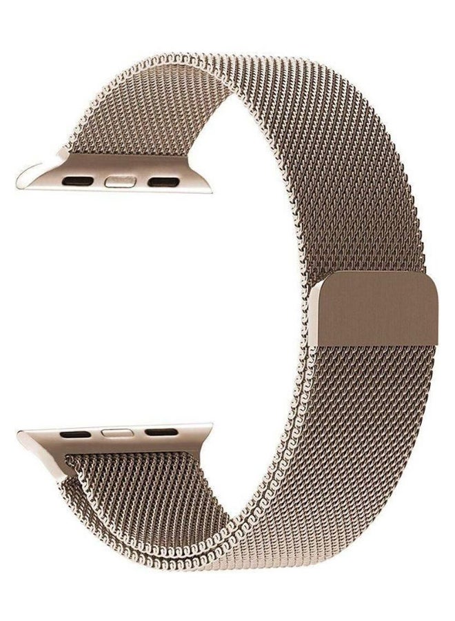 365dealz - Replacement Band For Apple Watch Series 4/3/2/1 42-44mm Gold - Image 1