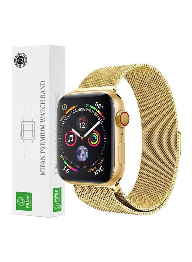 365dealz Replacement Band For Apple Watch Series 4/3/2/1 42-44mm Gold - Image 3
