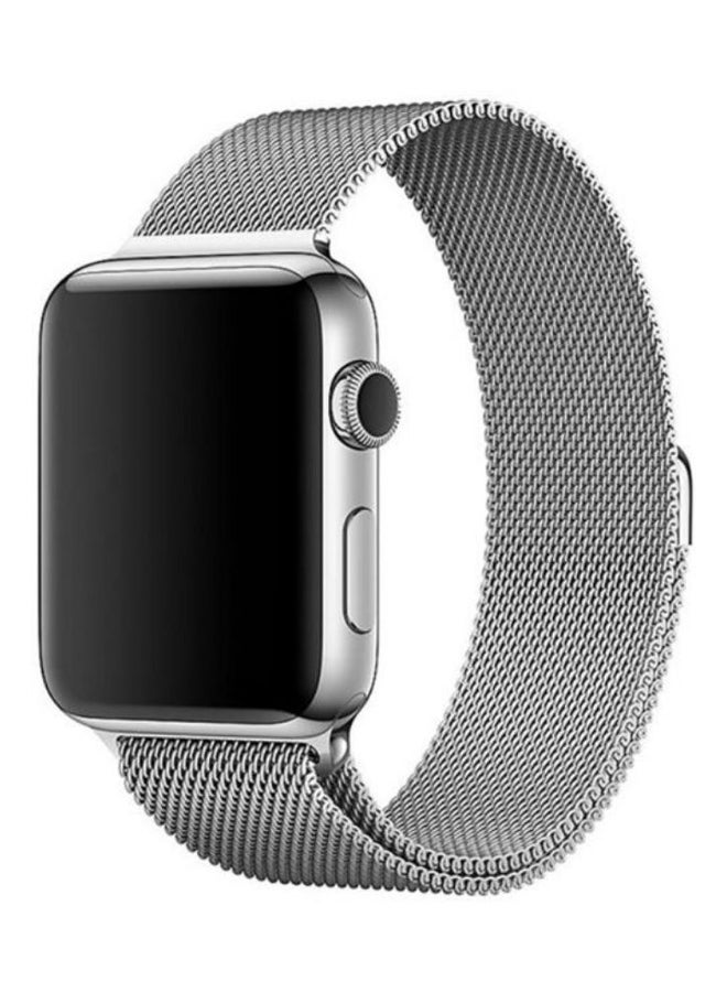 365dealz - Stainless Steel Replacement Band For Apple Smartwatch 44 mm Black - Image 1