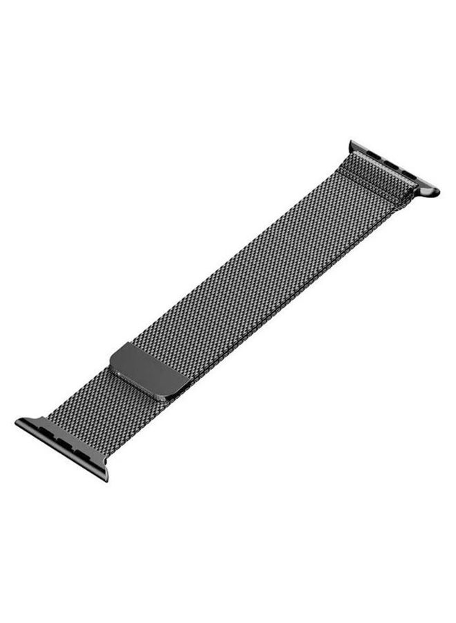 365dealz - Stainless Steel Replacement Band For Apple Smartwatch 44 mm Black - Image 1
