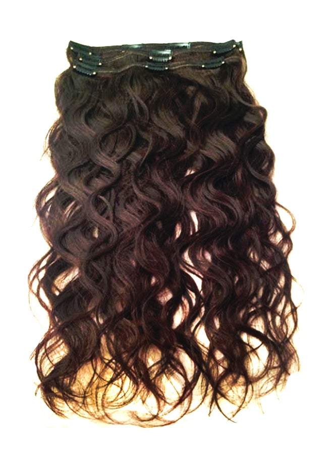 إستيل وصلة شعر طبيعي مموج بني 20بوصة - Image 1