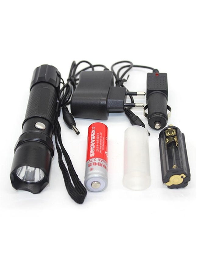 Super Bright - High Power LED Flashlight Set Cree Q5 Linternas By 18650/AAA Battery Rechargeable Lamp Torches Multicolour - Image 1