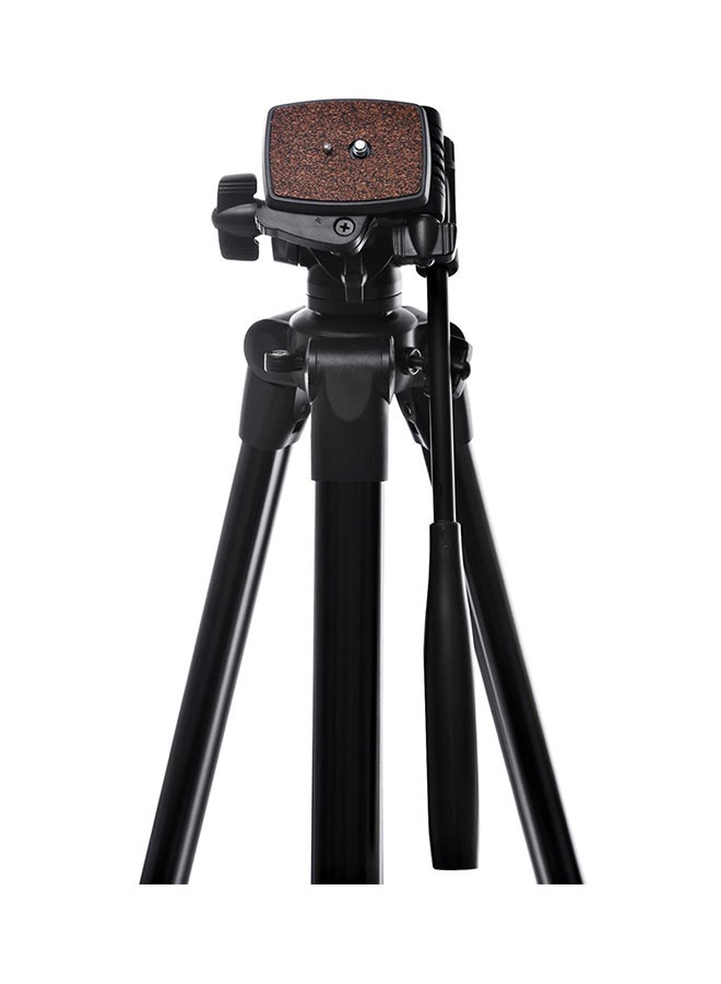 حامل كاميرا فيديو ثلاثي القوائم برأس إمالة بثلاثة اتجاهات طراز Wf 3950 أسود - Image 3