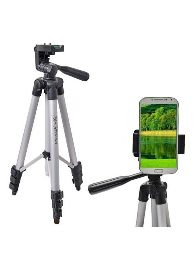 Universal Tripod For Photography-Binoculars-Digital-DSLR-SLR Camera-Telescope Silver Black/White - Image 1
